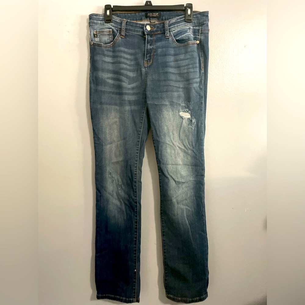 Judy Blue Women's Straight Leg Jeans - Blue